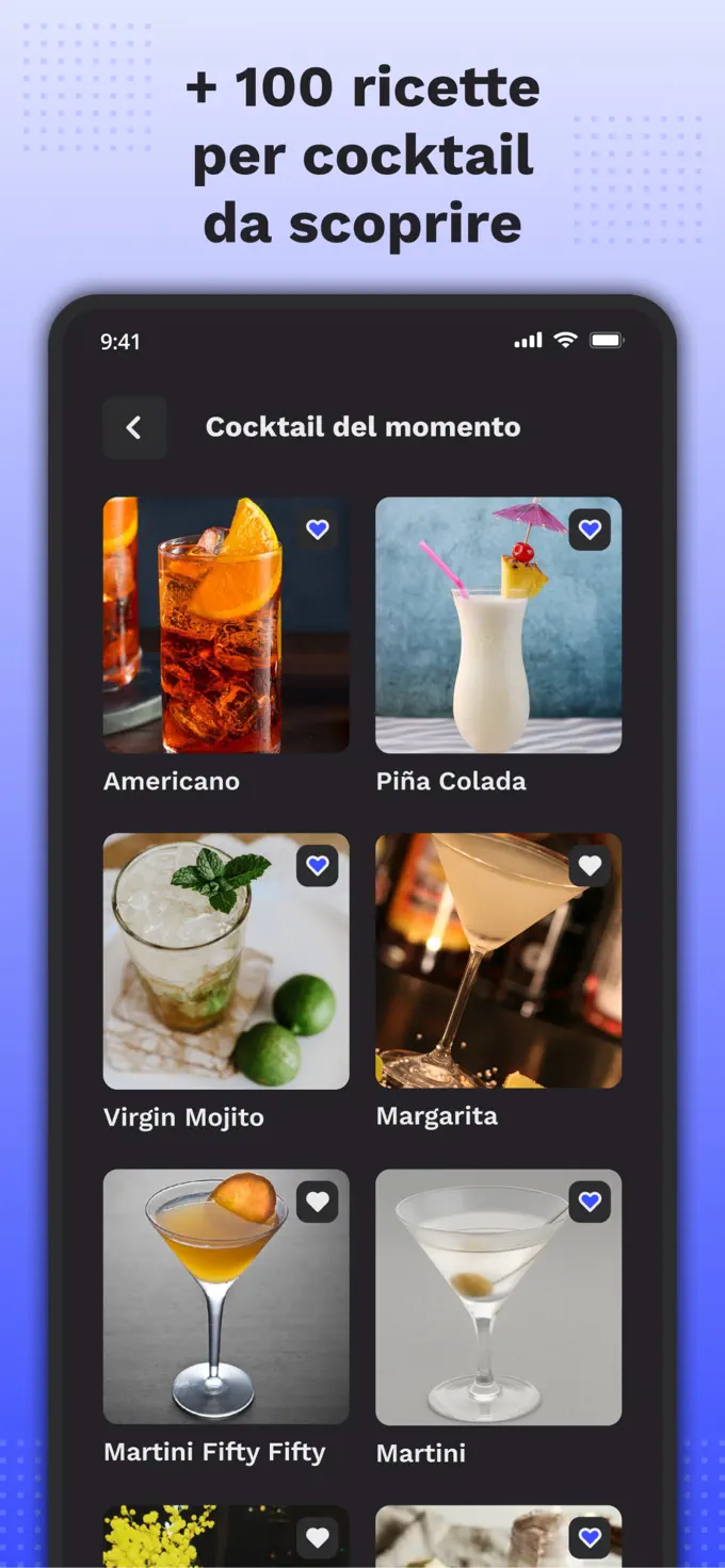 Anteprima dell'app Passion Cocktail